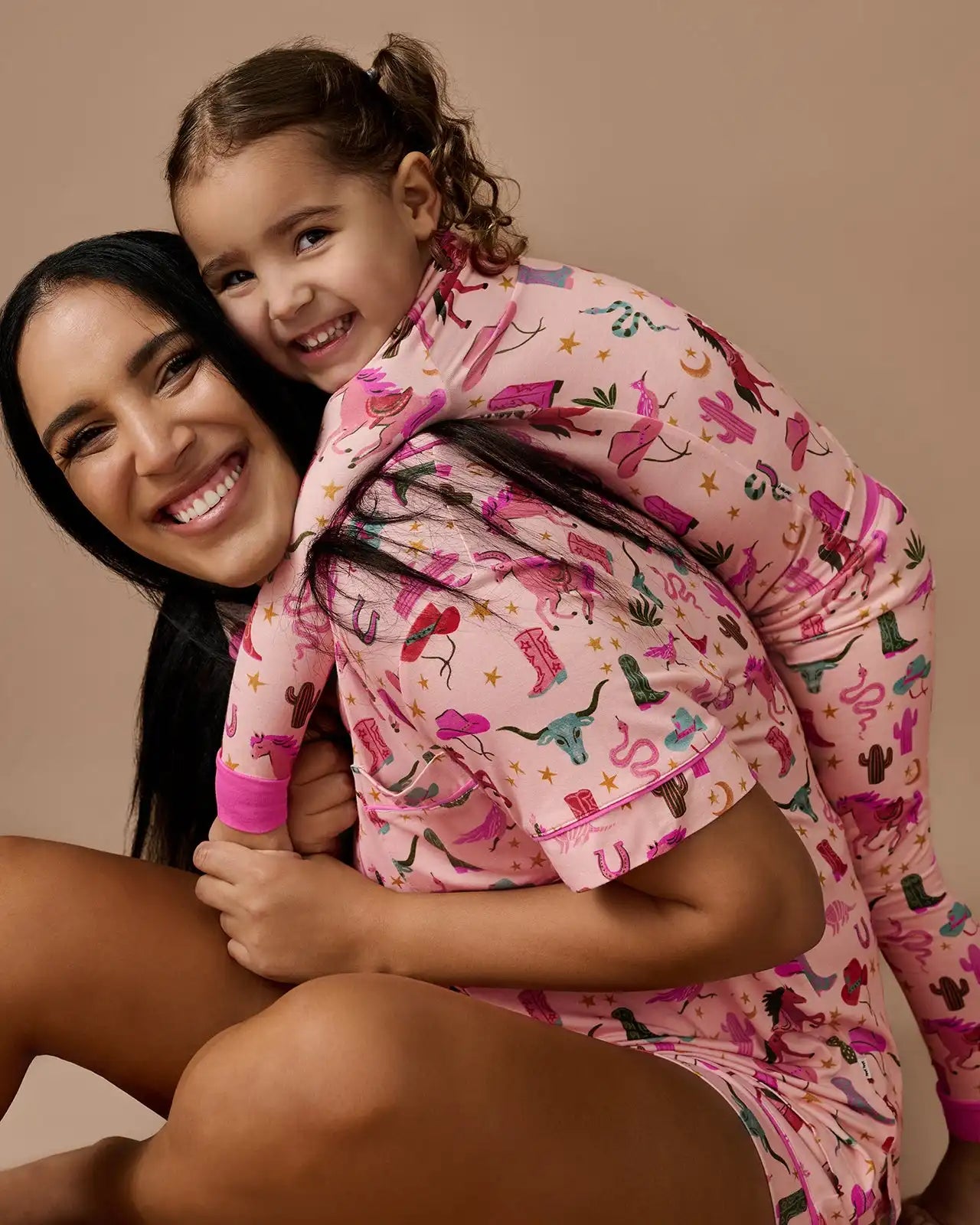 Pink Rancher Roundup Two-Piece Pajama Set