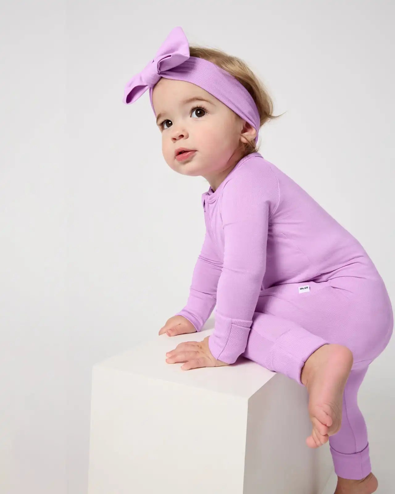Soft Wisteria Luxe Bow Headband