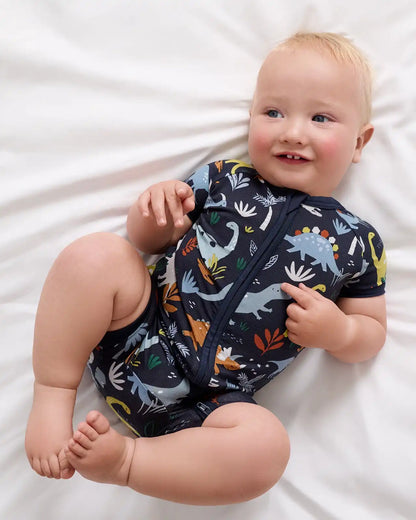 Navy Jurassic Jungle Shorty Zippy