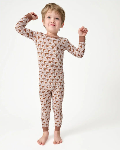 Rust Rainbows Two-Piece Pajama Set