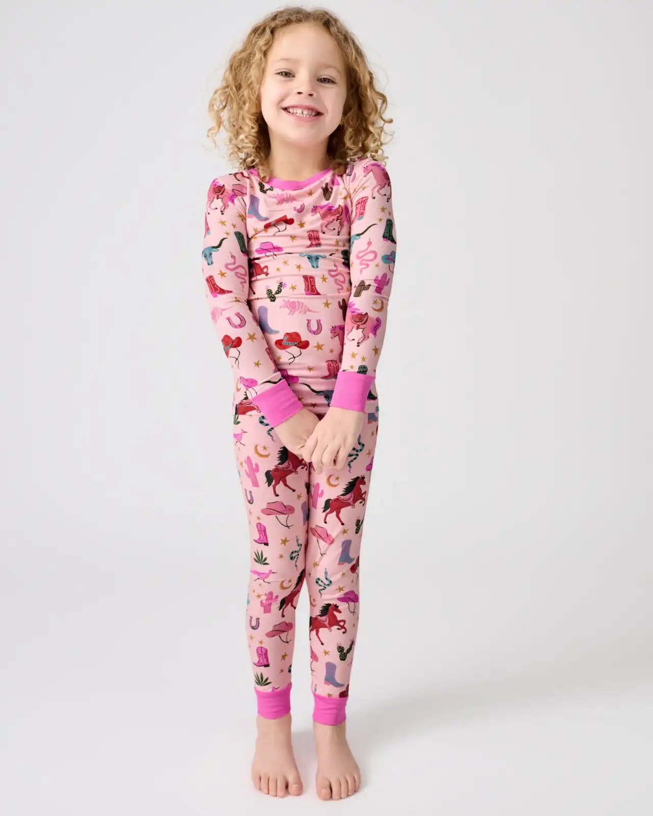 Pink Rancher Roundup Two-Piece Pajama Set