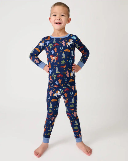Blue Rancher Roundup Two-Piece Pajama Set