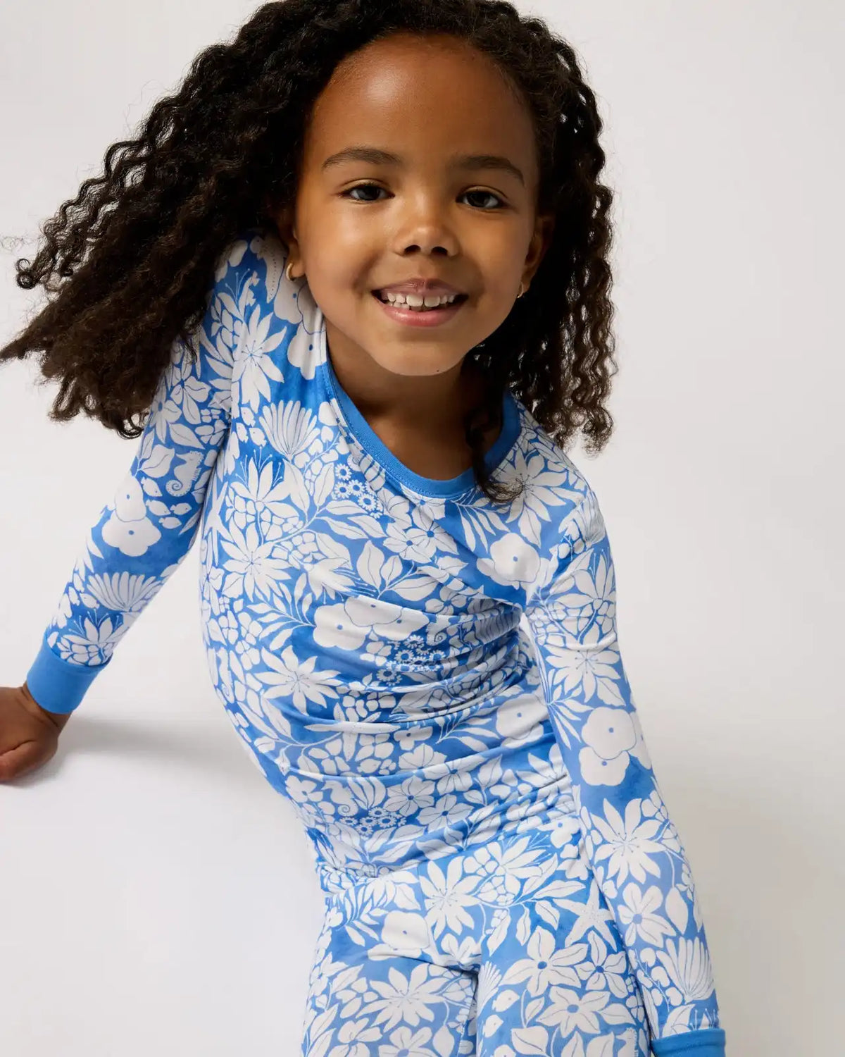 Azure Garden Two-Piece Pajama Set
