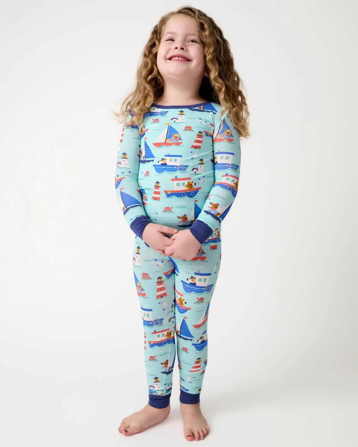 Nautical Paws Two-Piece Pajama Set