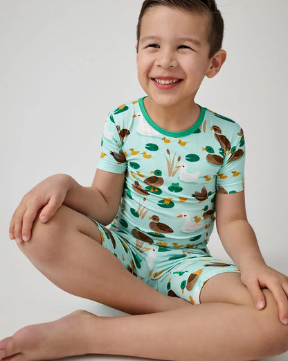 Puddle Jumpers Two-Piece Short Sleeve & Shorts Pajama Set