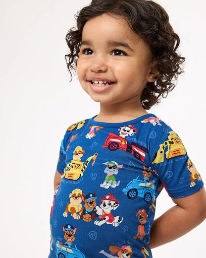 PAW Patrol Adventure Bay Heroes Two-Piece Short Sleeve & Shorts Pajama Set