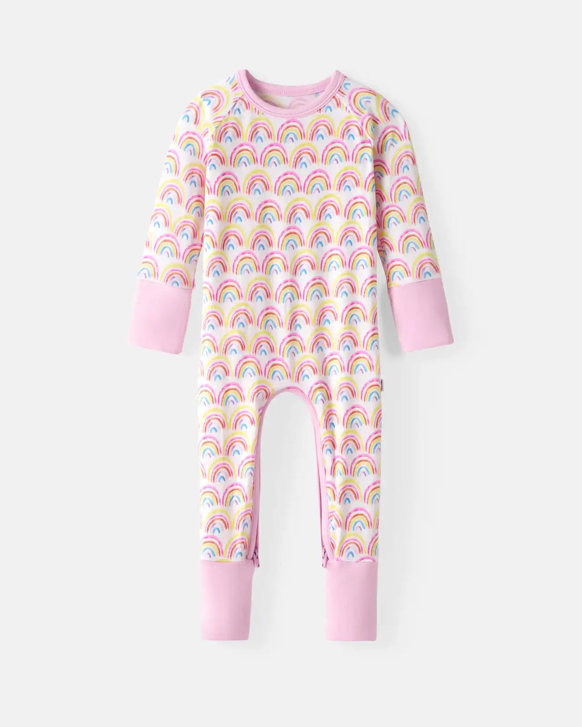 Pastel Rainbows Crescent Zippy