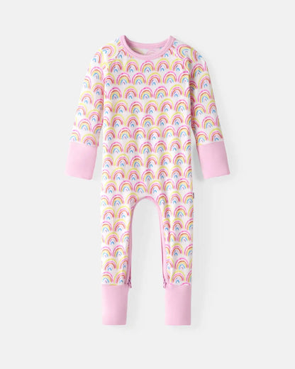 Pastel Rainbows Crescent Zippy