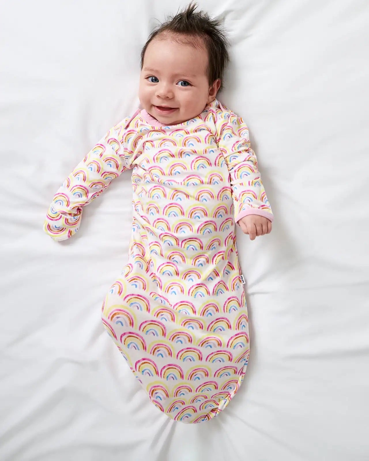 Pastel Rainbows Infant Gown