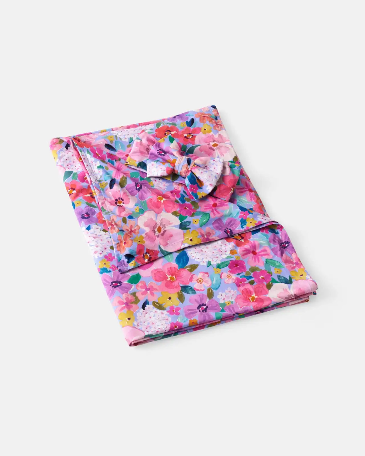 Sweet Sprigs Swaddle & Luxe Bow Headband Set