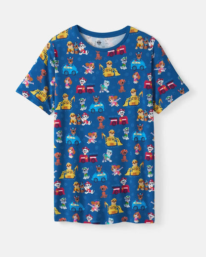 PAW Patrol Adventure Bay Heroes Men's Short Sleeve Pajama Top