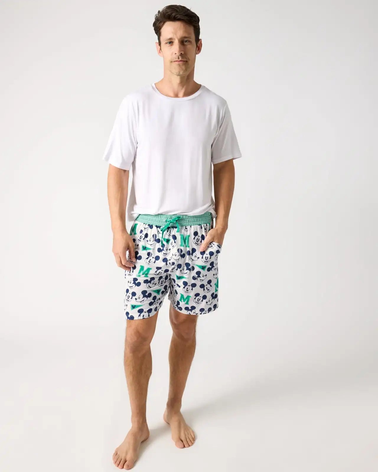 Disney Varsity Mickey Mouse Men's Pajama Shorts