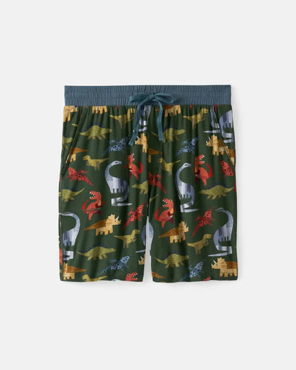 Roar & Explore Green Men's Pajama Shorts