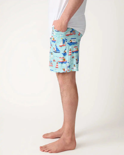 Nautical Paws Men's Pajama Shorts