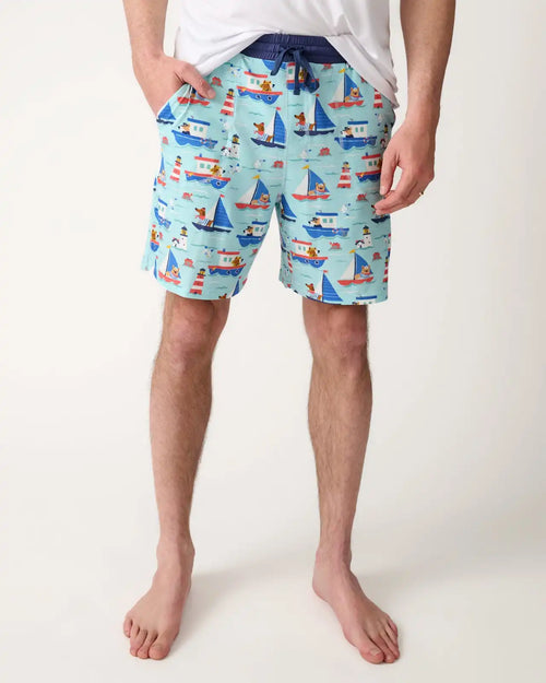 Nautical Paws Men's Pajama Shorts
