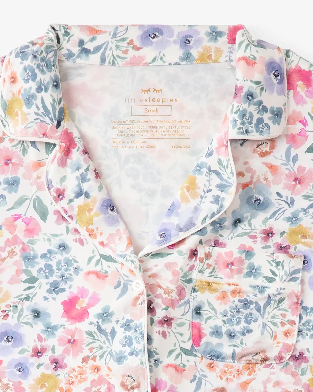 Tiny Blooms Women's Short Sleeve & Shorts Pajama Set