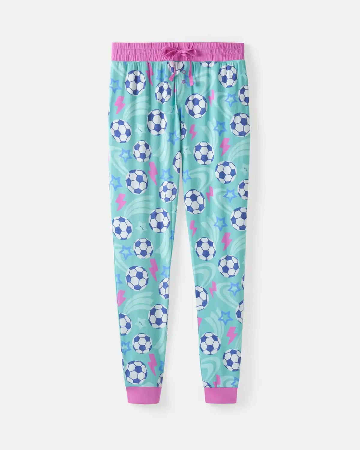 Aqua Soccer Stars Women's Pajama Pants