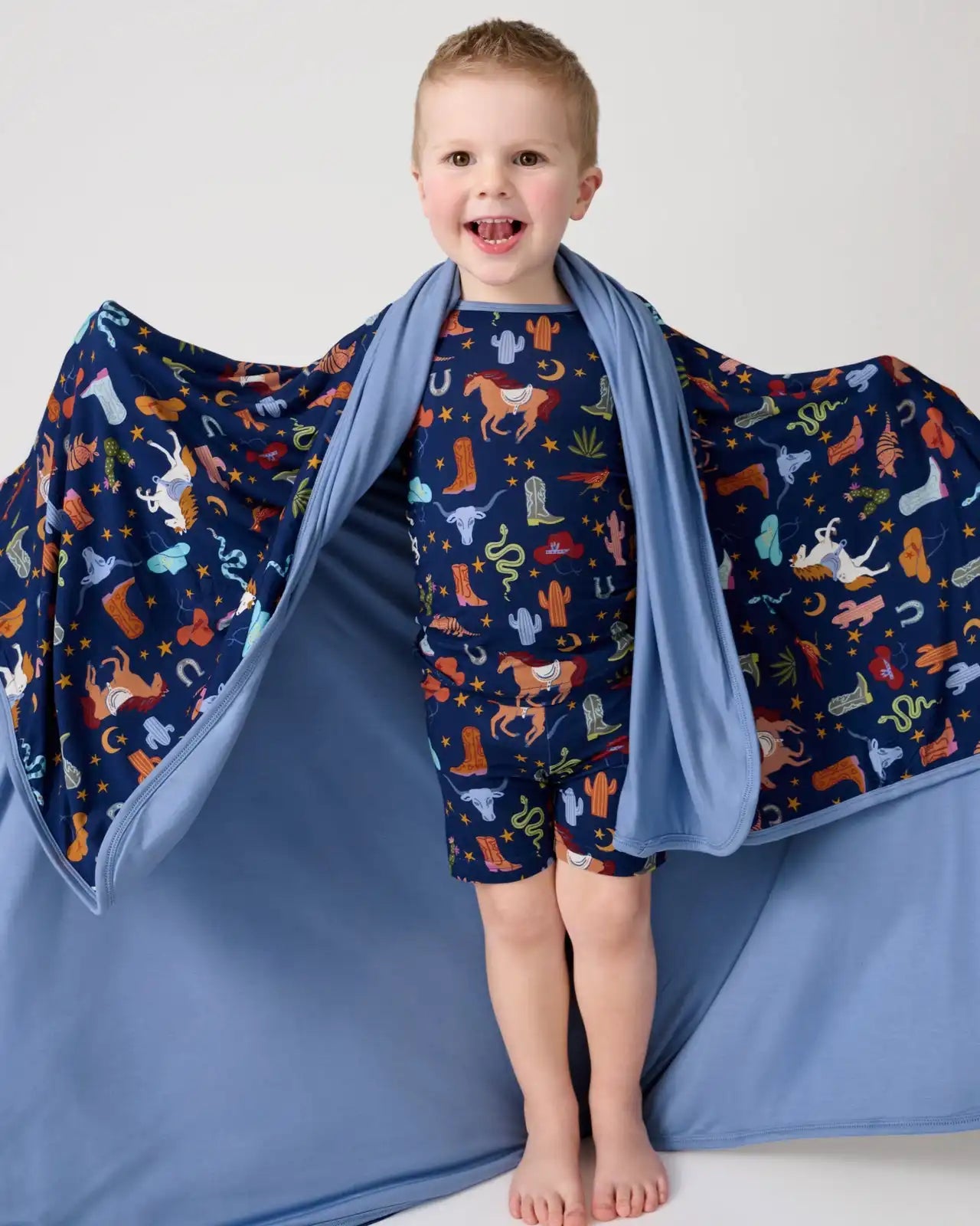 Blue Rancher Roundup Large Cloud Blanket®