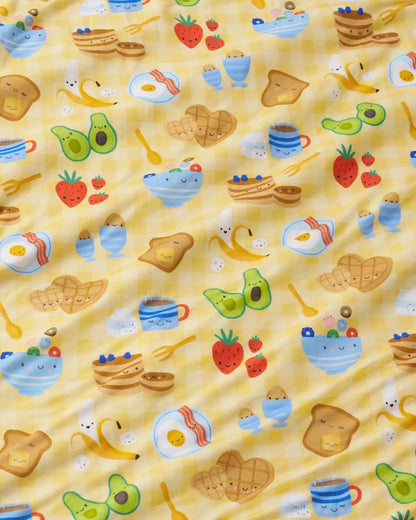 Breakfast Bunch Swaddle & Beanie Set