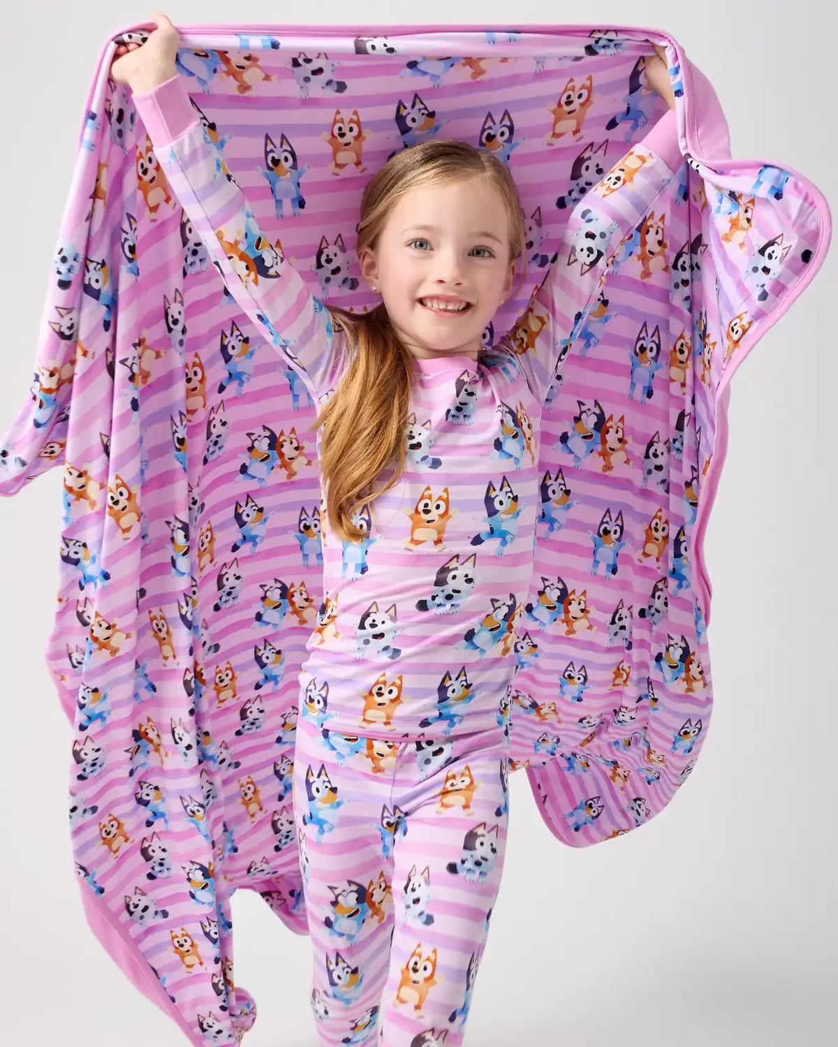 Bluey Dance All Day Pink Two-Piece Pajama Set