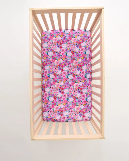 Sweet Sprigs Fitted Crib Sheet