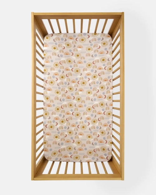 Desert Sunrise Fitted Crib Sheet