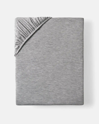 Heather Gray Fitted Crib Sheet