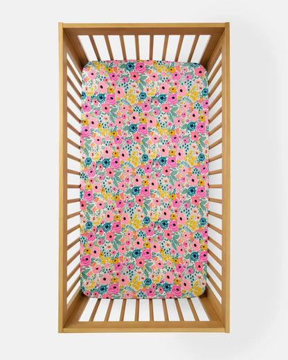 Secret Garden Fitted Crib Sheet