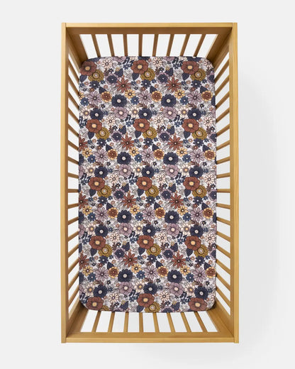 Wildwood Floral Fitted Crib Sheet
