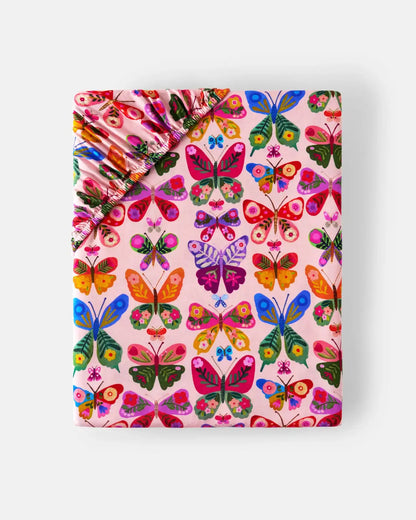 Flutter Garden Fitted Crib Sheet