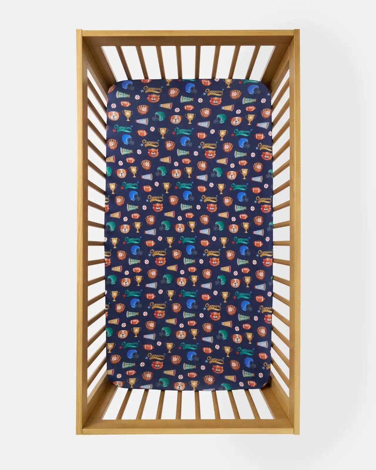 Team Spirit Fitted Crib Sheet