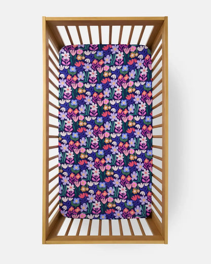 Wild Garden Fitted Crib Sheet