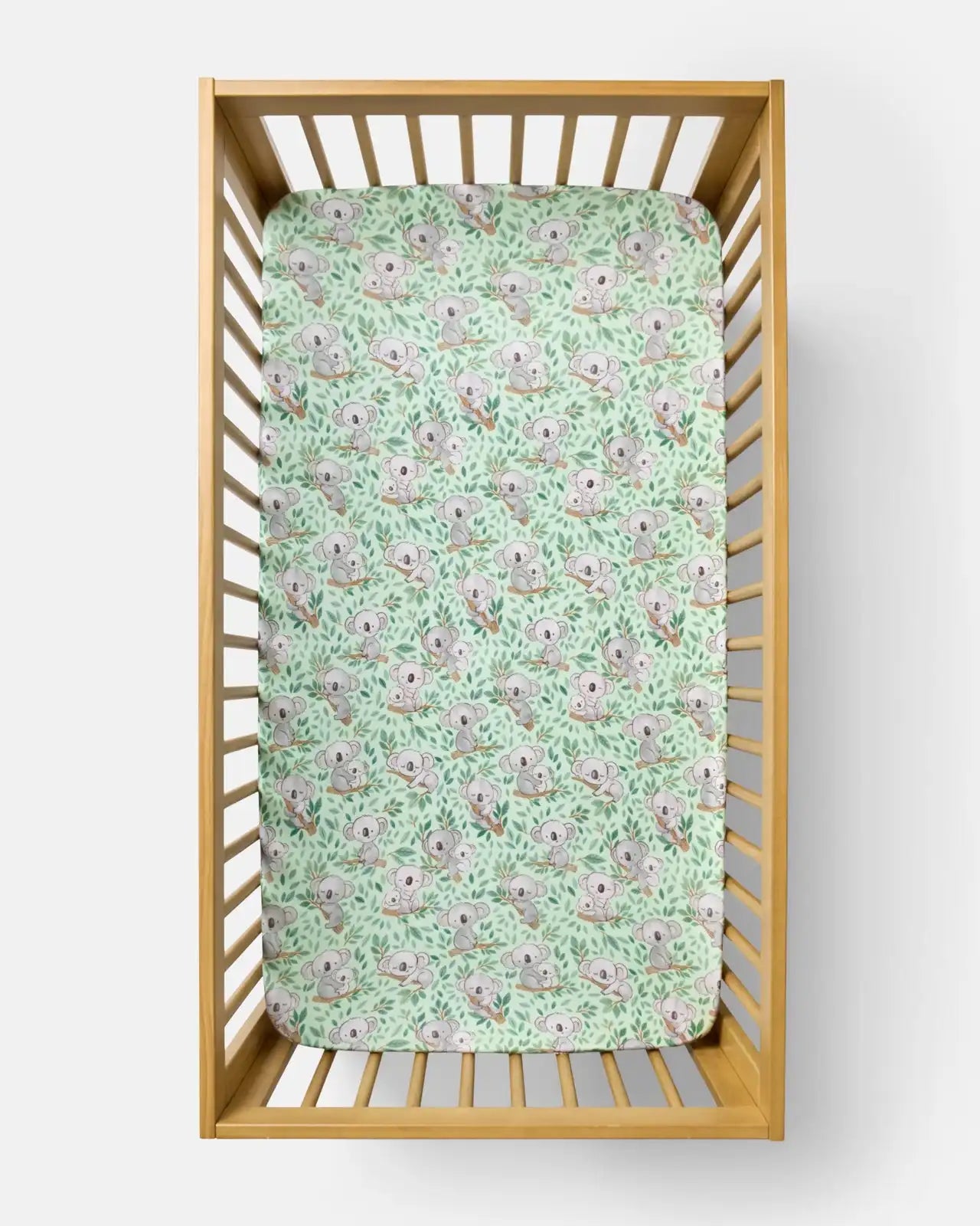 Koala Cuddles Fitted Crib Sheet