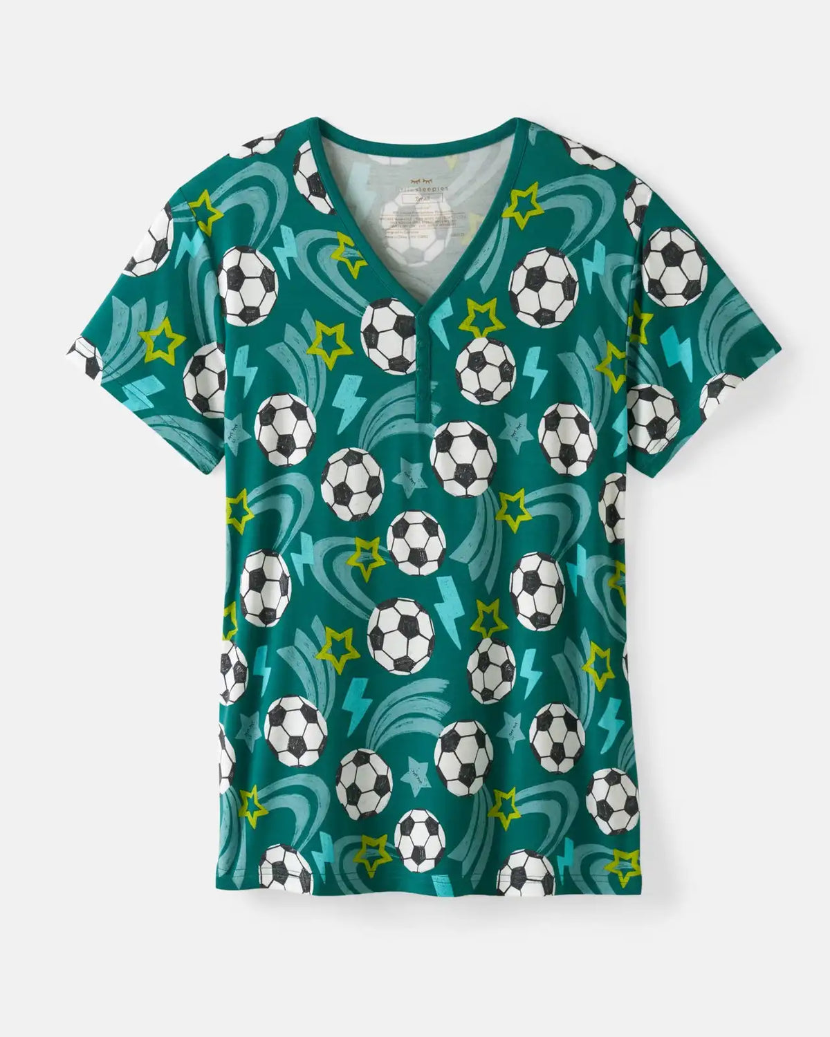 Soccer Stars Women's Short Sleeve Pajama Top