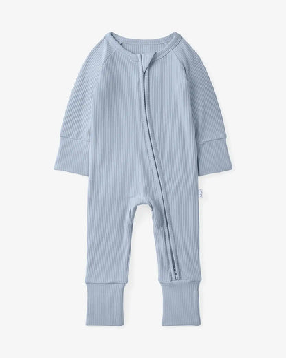 Light Fog Ribbed Zippy