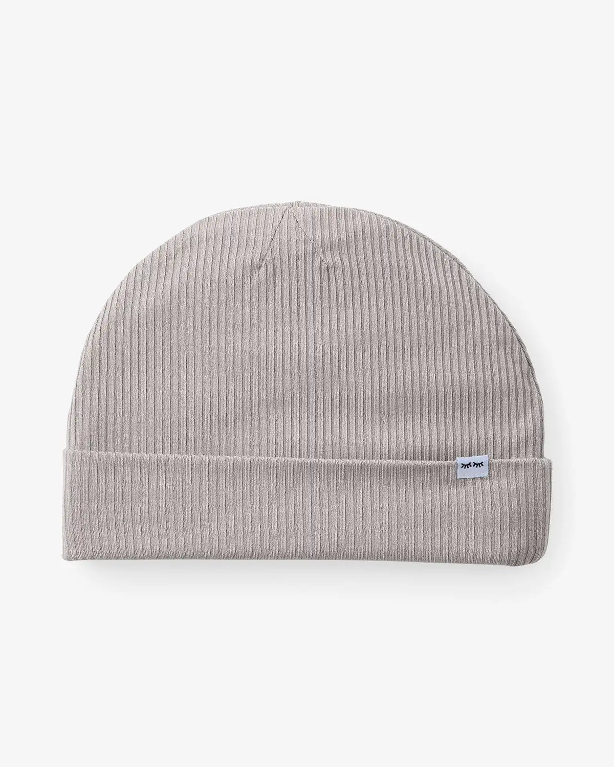 Dove Gray Ribbed Infant Beanie
