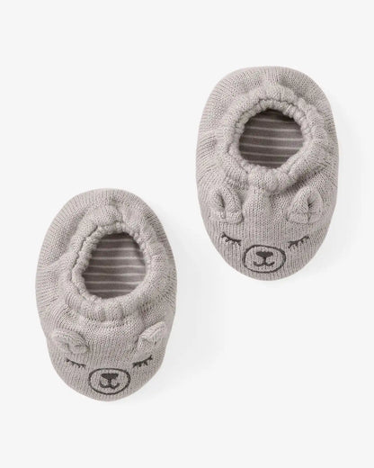 Dove Gray Bear Booties