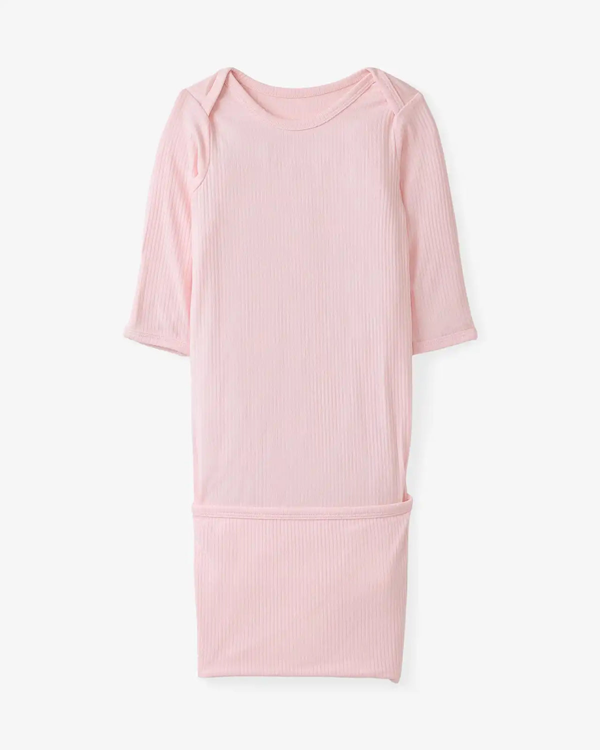 Prima Pink Ribbed Infant Gown