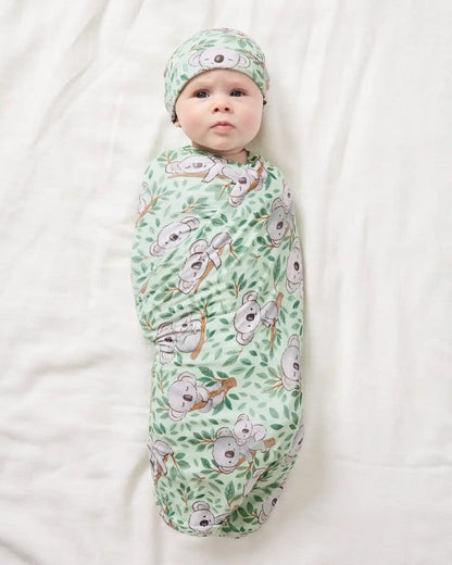 Koala Cuddles Swaddle & Beanie Set