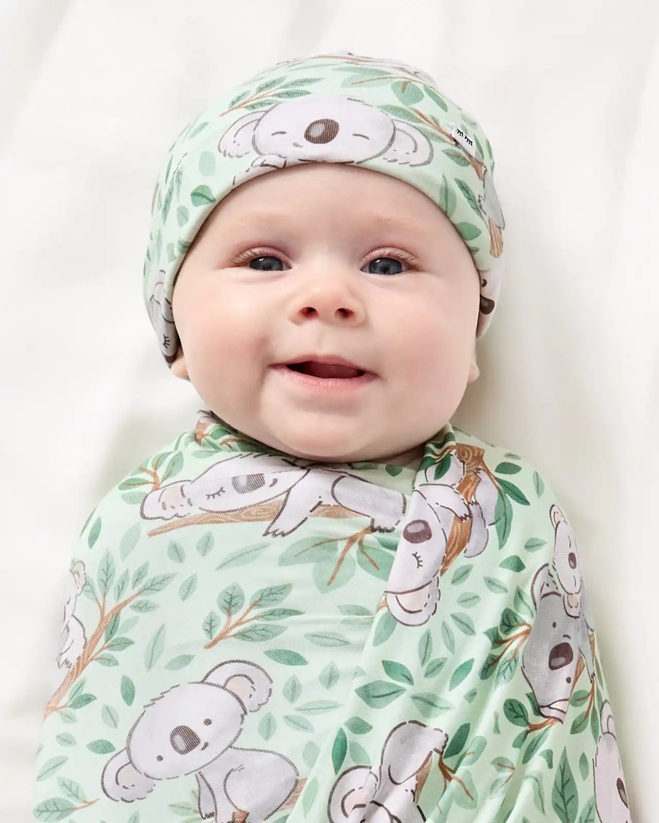 Koala Cuddles Swaddle & Beanie Set