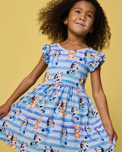 Bluey Dance All Day Flutter Skater Dress