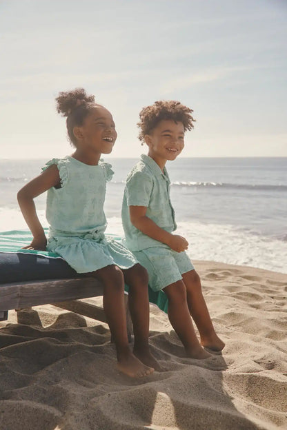 Coastal Rays Button Down Polo