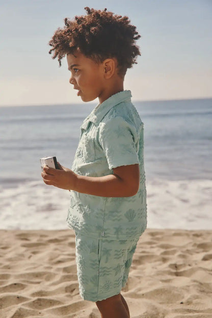 Coastal Rays Button Down Polo