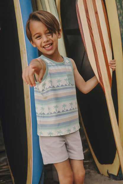 Swell Stripes Pocket Tank