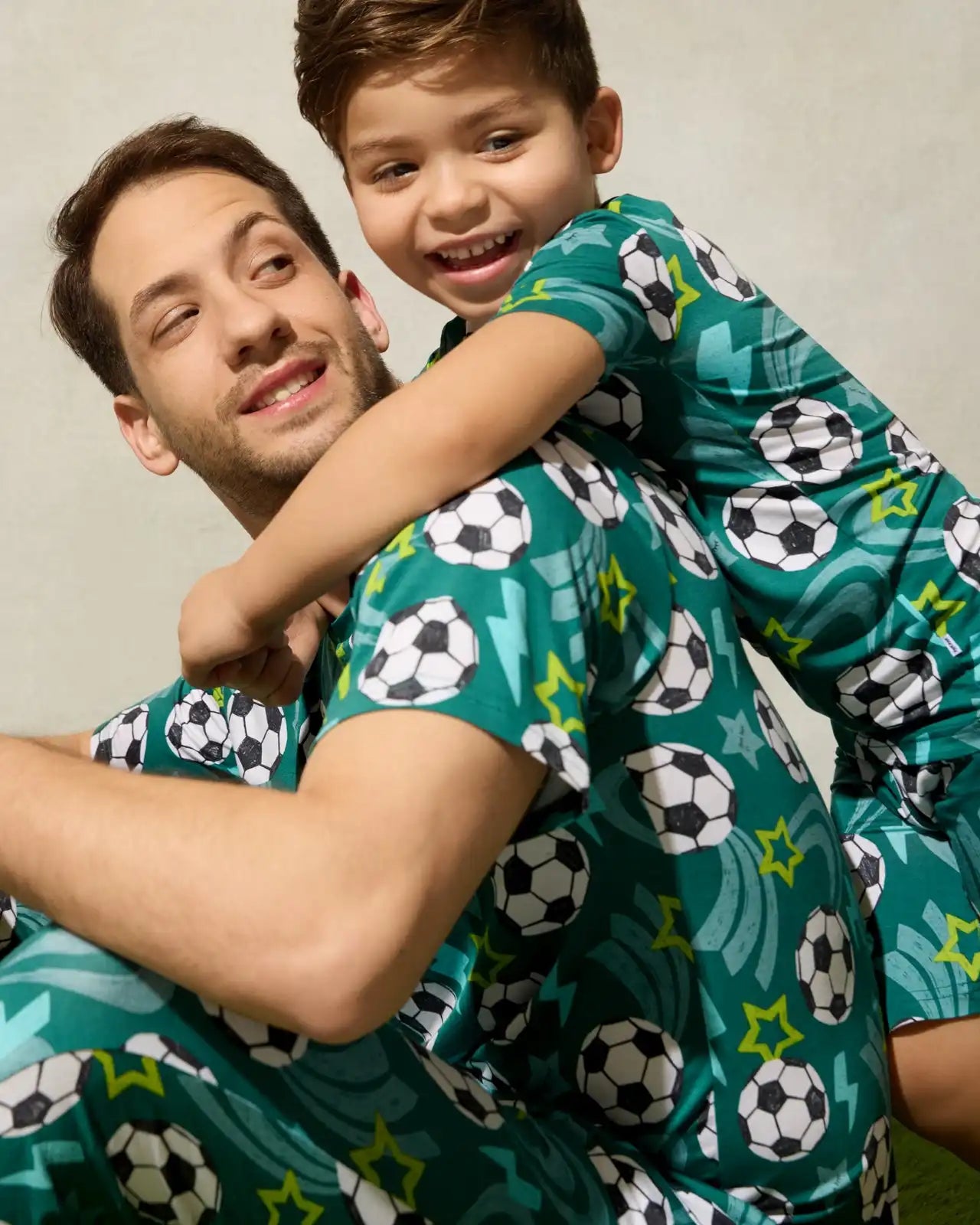 Soccer Stars Two-Piece Short Sleeve & Shorts Pajama Set