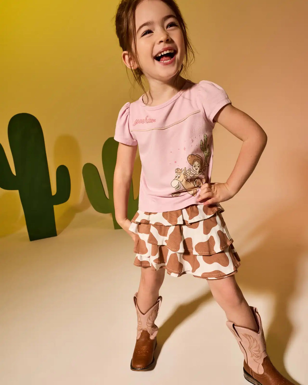 Disney & Pixar Howdy Jessie Puff Sleeve Tee