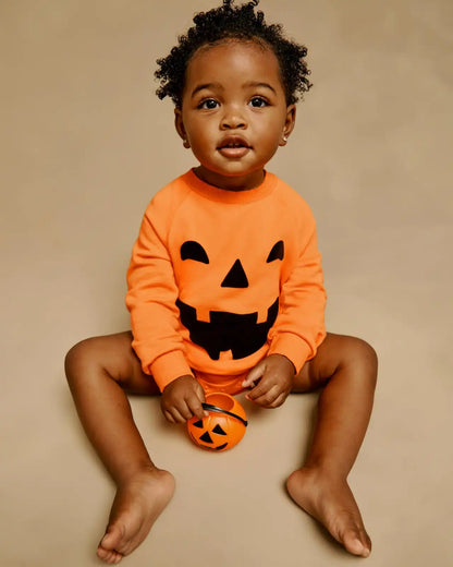 Jack-O'-Lantern Raglan Romper
