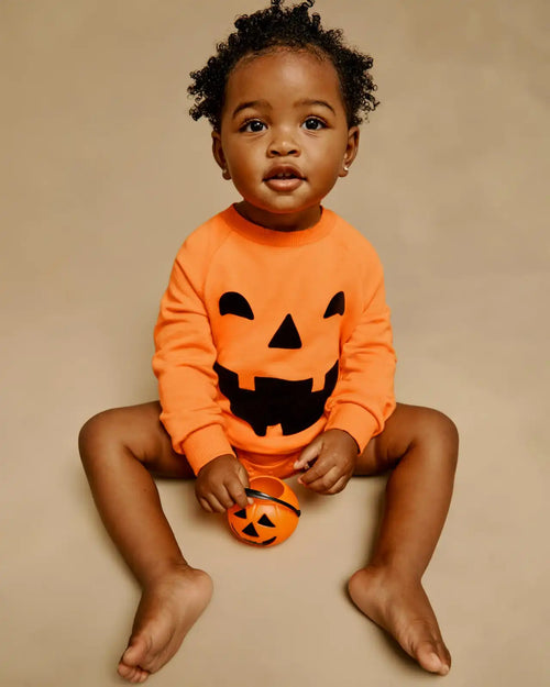 Jack-O'-Lantern Raglan Romper