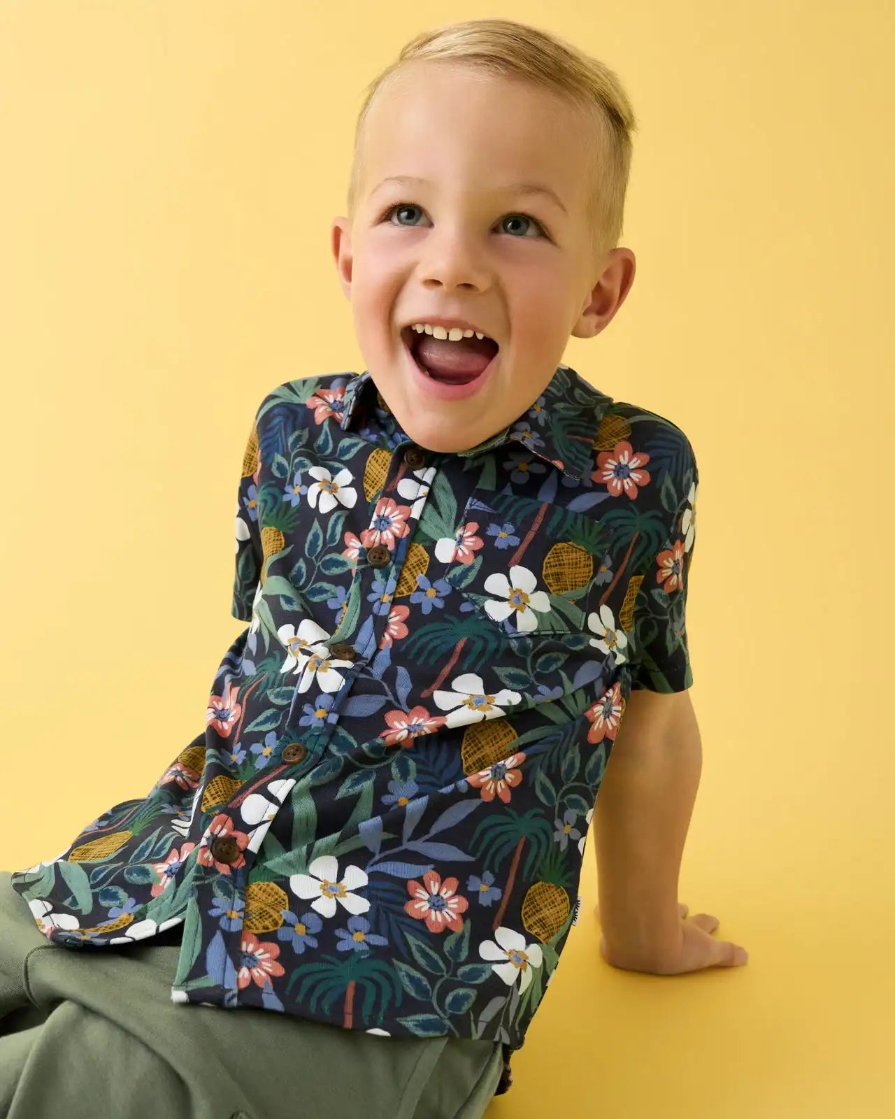 Tropical Garden Button Down Polo