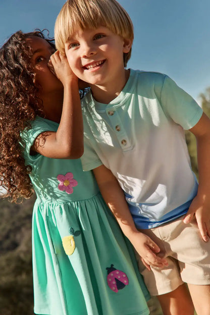 Crystal Cove Henley Tee